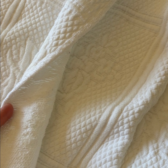 Vintage Martha Stewart White Matelasse pillow Sham Standard Quilted cottagecore - Picture 6 of 9